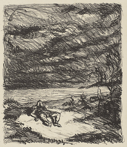 Orpheus am Meer I (Orpheus by the sea I). 1909 de Max Beckmann