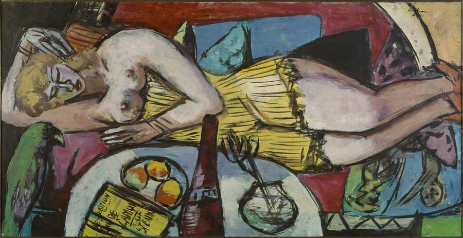 Woman resting (Frau Welt) de Max Beckmann