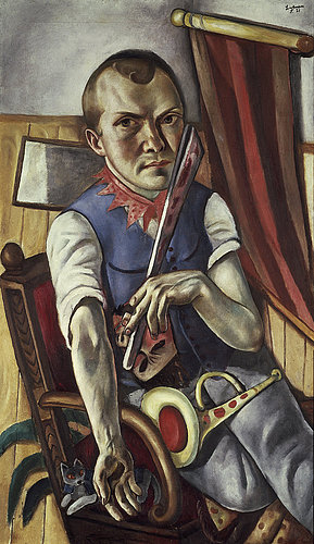 Self Portrait as Clown. 1921 de Max Beckmann