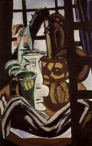 Stilleben mit Atelierfenster. 1931. de Max Beckmann