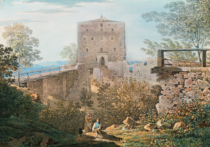 The ruin balance castle de Max Joseph Wagenbauer