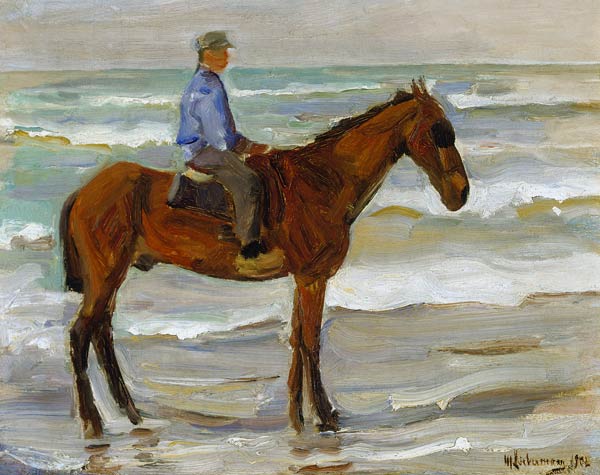 Rider on the beach. de Max Liebermann