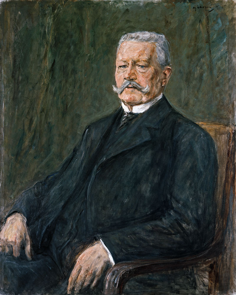 Portrait of Paul von Hindenburg de Max Liebermann