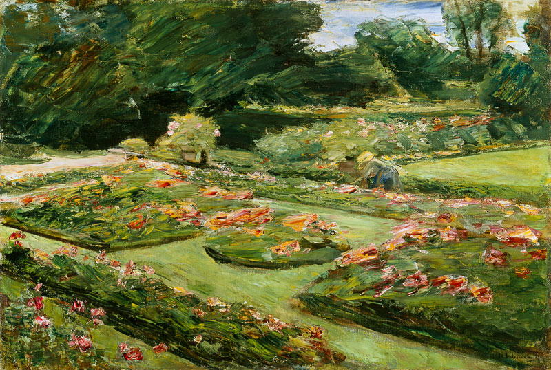 Terraza de flores en el jardín de agua de Max Liebermann