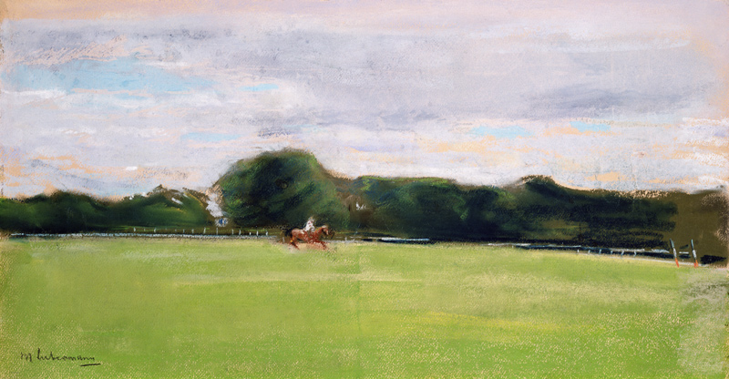 The Polo Field in Jenischs Park, 1902 (pastel on paper) de Max Liebermann