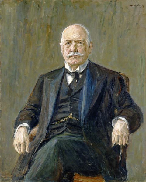 Prince Bernhard von Bulow (1849-1929) 1917 (oil on canvas) de Max Liebermann