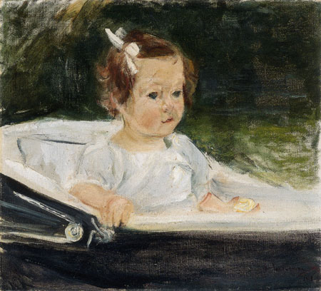 the granddaughter baby carriage de Max Liebermann