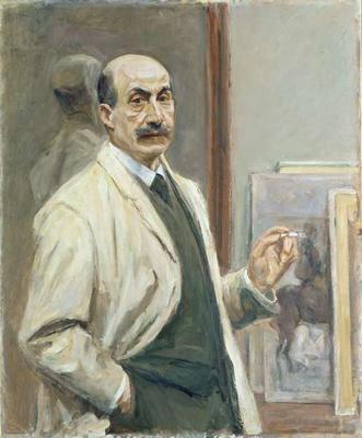 Self Portrait, 1910 (oil on canvas) de Max Liebermann