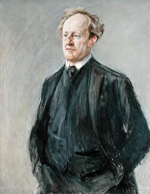 The Poet Gerhart Hauptmann (1862-1946) 1912 (oil on canvas) de Max Liebermann