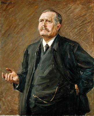 The Theologian and Social Politician, Friedrich Naumann (1860-1919) 1909 (oil on canvas) de Max Liebermann