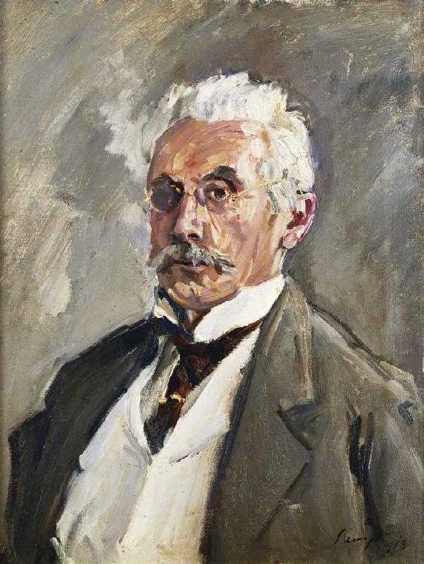 Bildnis von Carl Steinbart. ( Carl Steinbart (1852-1923) war Slevogts wichtigster Mäzen. Zeitweise b de Max Slevogt