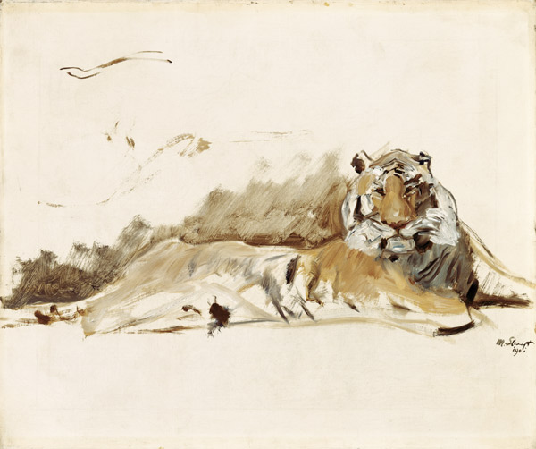 Resting tiger de Max Slevogt