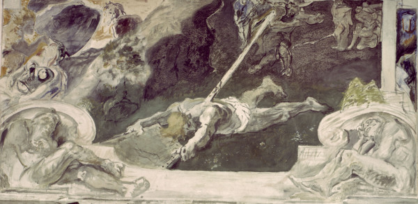 M.Slevogt / Death of Siegfried / 1924 de Max Slevogt