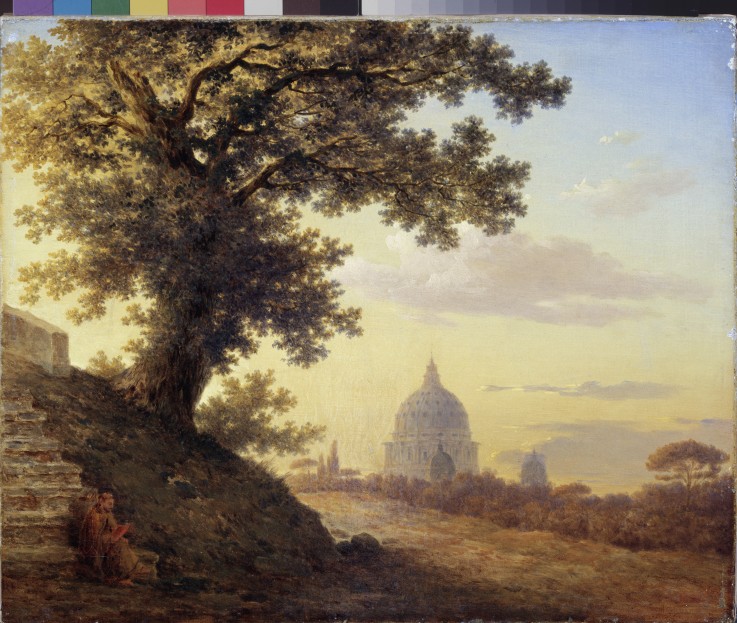 The Torquato Tasso's Oak in Rome de Maxim Nikiforowitsch Worobjew