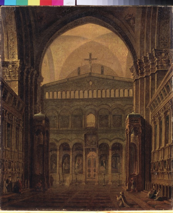 Interior of the Temple in Jerusalem de Maxim Nikiforowitsch Worobjew
