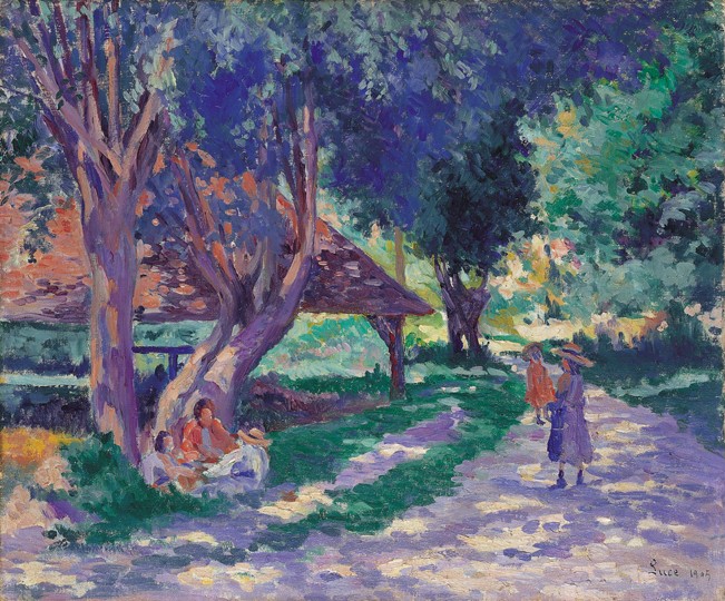 Bessy, Yonne, the Shaded Path de Maximilien Luce