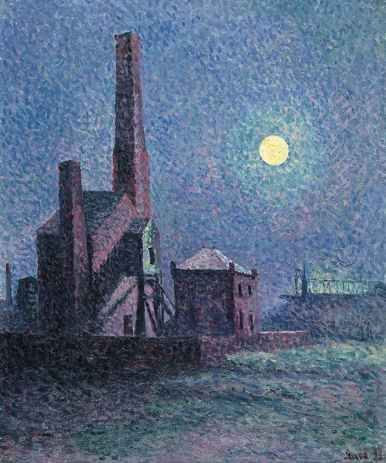 Factory in the Moonlight de Maximilien Luce