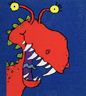 Red Monster, 1998 (ink on paper) 
