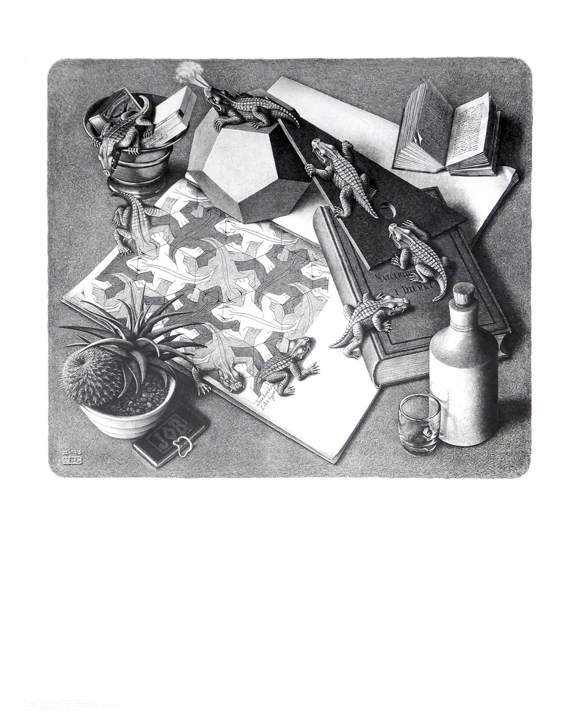 Reptilien  - (ESE-02) de M.c. Escher