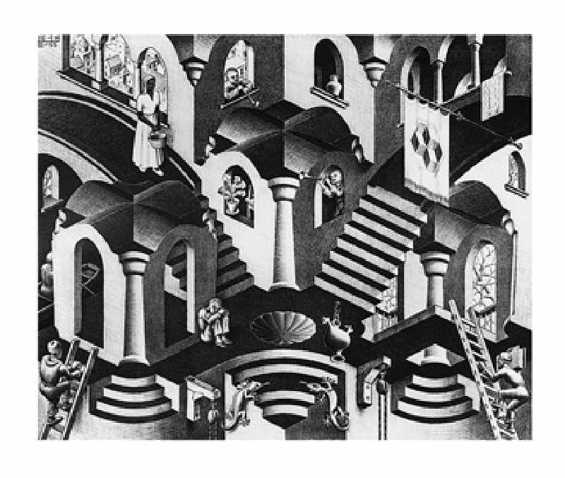 Konkav und Konvexe - (ESE-09) de M.c. Escher