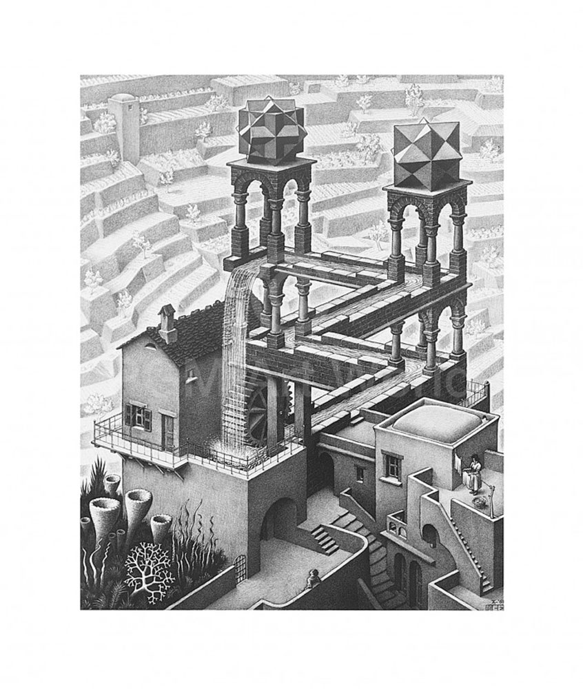 Wasserfall - (ESE-15) de M.c. Escher