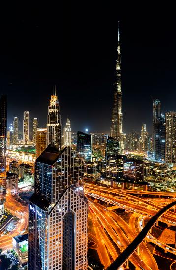 The night life of Dubai.