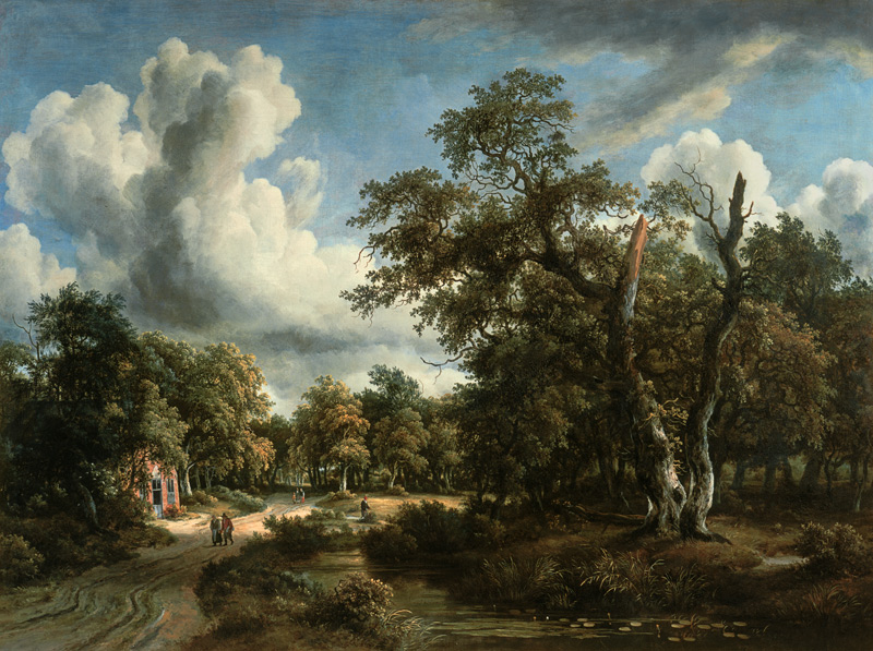 M.Hobbema, Landschaft im Wald v.Haarlem de Meindert Hobbema