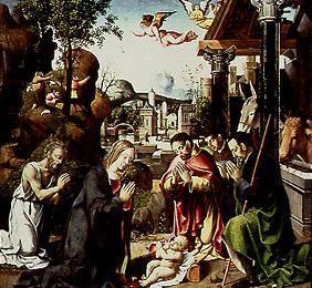 Adoration of the shepherds, proclamation to the sh