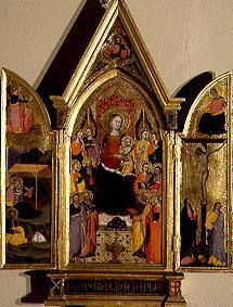 Madonna con niño y santos de Meister der Misericordia