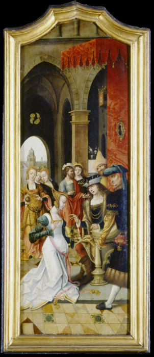 King Solomon Receiving the Queen of Sheba de Meister der von Grooteschen Anbetung