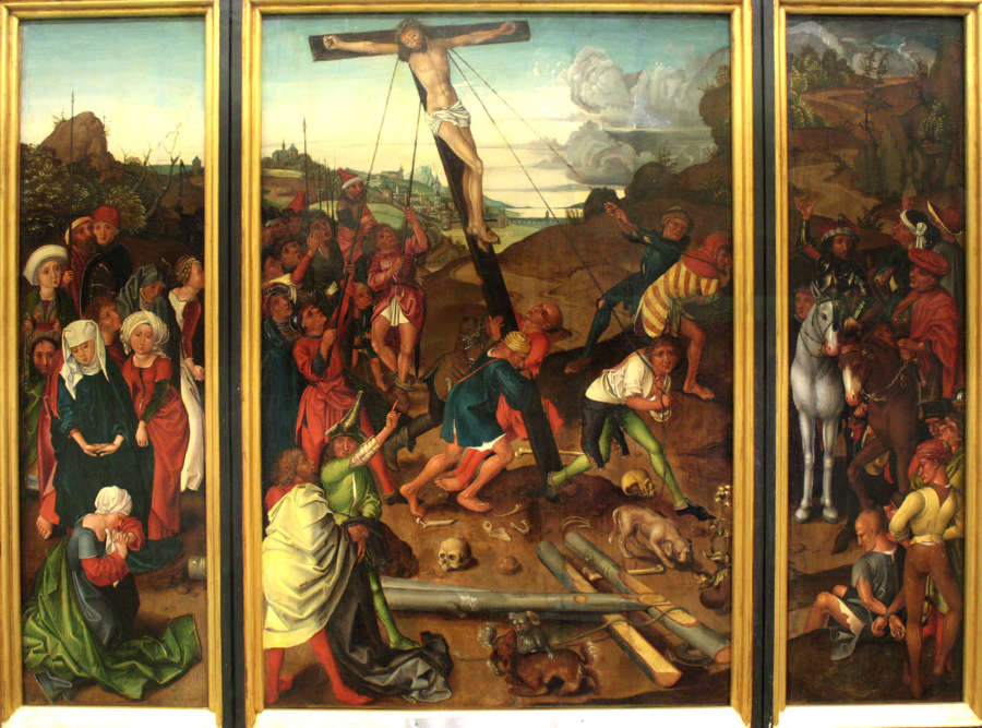 Raising of the Cross de Meister des Stötteritzer Altars
