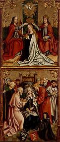 Coronación a María / Muerte de María de Maestro del Retablo de Oberschoenfeld
