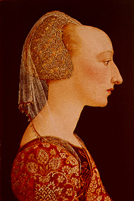 Profile portrait of a lady de Meister (Florentinischer)