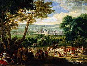 The Arrival Ludwigs XIV. in Vincennes de Meister (Französischer)