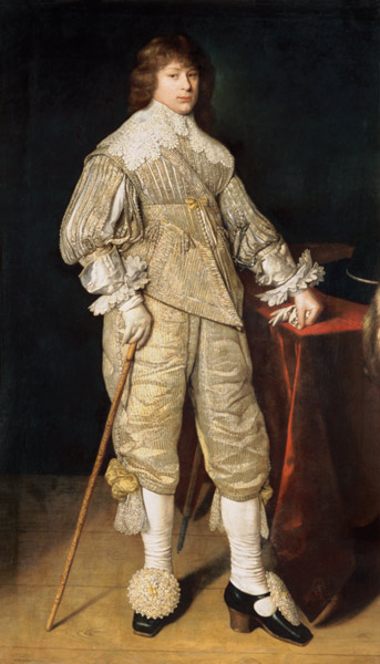 Portrait of a juvenile in courtly clothes de Meister (Holländischer)