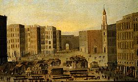 Vista de la Plaza del Carmine en Nápoles