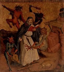 The temptation of St. Antonius. de Meister von 1445