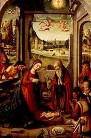 The birth Christi. de Meister von Játiva, spanisch