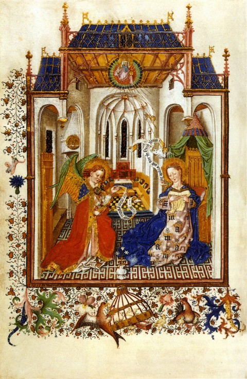 The Annunciation (From the Hours of Catherine of Cleves de Meister der Katharina von Kleve