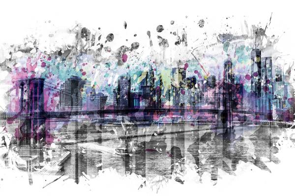 Arte Moderno Skyline CIUDAD DE NUEVA YORK de Melanie Viola