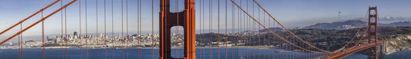 SAN FRANCISCO Puente Golden Gate - Panorama extremo de Melanie Viola