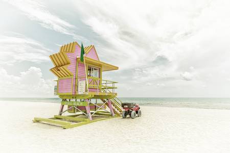 MIAMI BEACH Estilo de Florida en la playa | Vintage