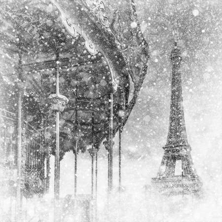 Típico de París | magia invernal de cuento en la Torre Eiffel