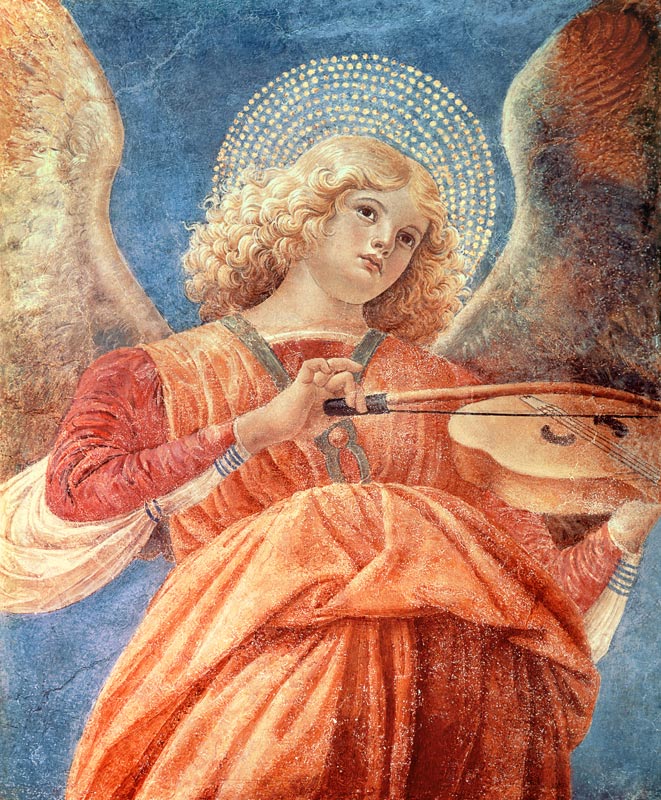 Musical Angel with Violin de Melozzo da Forli