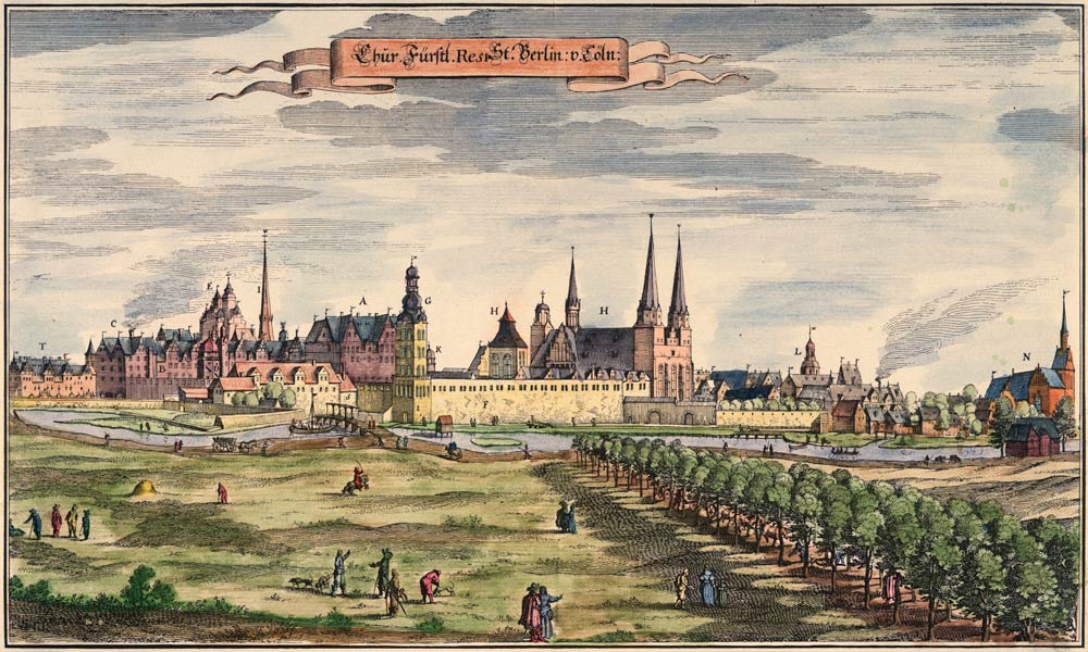 Berlin and C??lln , Merian 1652 de Merian Kaspar