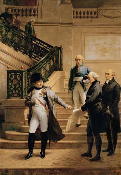 Napoleon I (1769-1821) in the Palais Royal Received by the President of the Tribunal and Refusing th de Merry Joseph Blondel