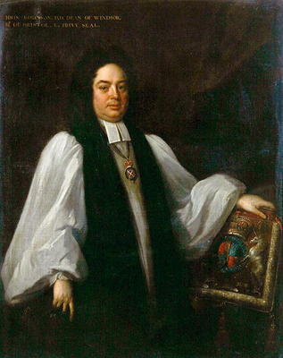 Portrait of Bishop John Robinson (1650-1723) c.1711 (oil on canvas) de Michael Dahl