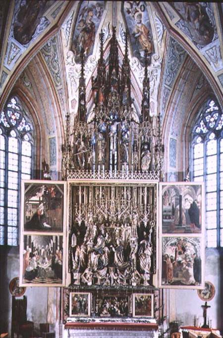 The St. Wolfgang Altarpiece (second opening) 1471-81 (wood with polychromy de Michael Pacher