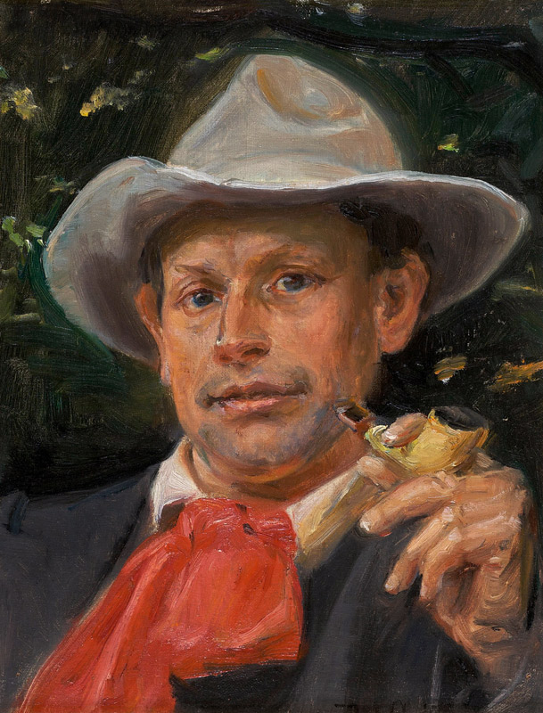 Portrait of Martin Andersen Nexø de Michael Peter Ancher