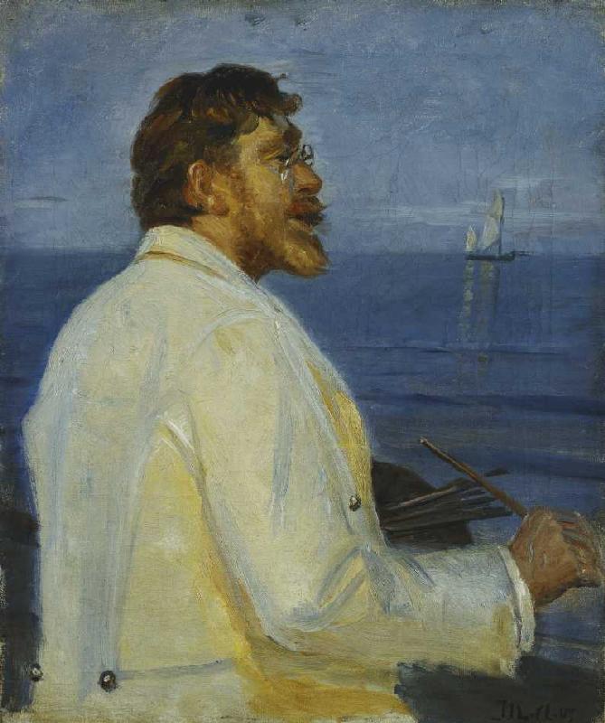 Portrait of the painter Peter Severin Kroyer de Michael Peter Ancher